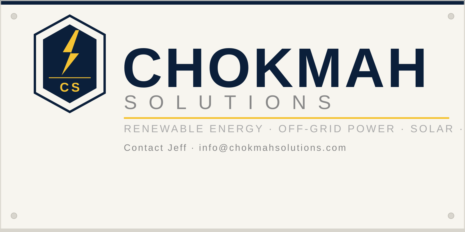 Chokmah Electronic Solutions